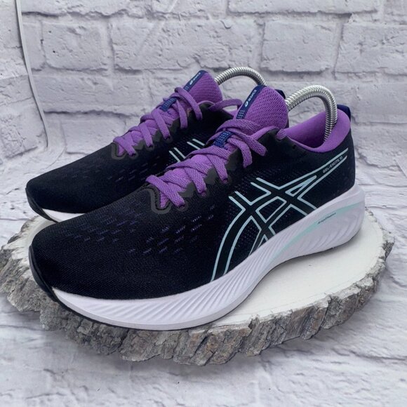 Asics Womens Gel-Excite 10 1012B418 Black Purple Running Shoes Sneakers Size 8 - Picture 4 of 12